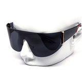 12 Pack: Chic Rimless Shield Wrapper Lucid Wholesale Sunglasses