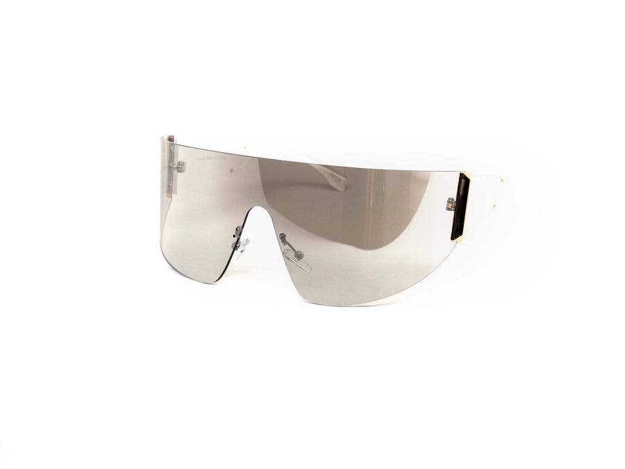 12 Pack: Chic Rimless Shield Wrapper Lucid Wholesale Sunglasses