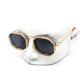 12 Pack: Steampunk Metal Mesh Octagon Wholesale Sunglasses