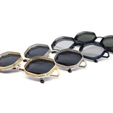 12 Pack: Steampunk Metal Mesh Octagon Wholesale Sunglasses