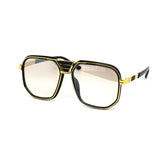 12 Pack: Vintage Oversized Square Aviator Gradient Wholesale Sunglasses