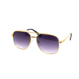 12 Pack: Rope Chain Aviator Gradient Wholesale Sunglasses