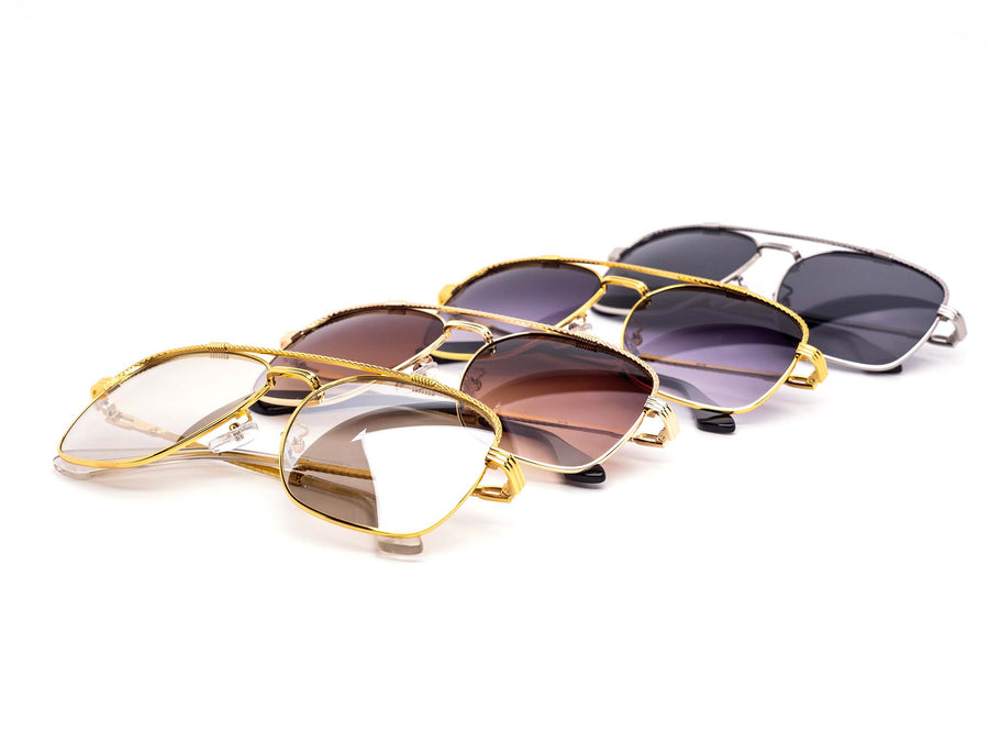 12 Pack: Rope Chain Aviator Gradient Wholesale Sunglasses
