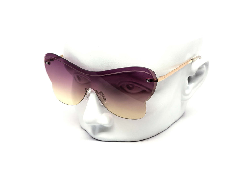 12 Pack: Rimless Duotone Butterfly Drip Wholesale Sunglasses