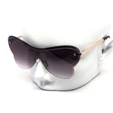 12 Pack: Rimless Duotone Butterfly Drip Wholesale Sunglasses