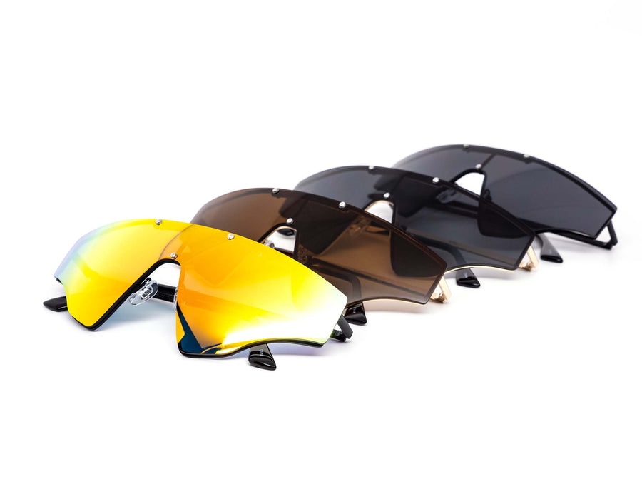 12 Pack: Bladerunner Rimless Sports Shield Wholesale Sunglasses