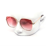 12 Pack: Gentle Oversized Minimalist Gold Metal Wholesale Sunglasses