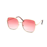 12 Pack: Gentle Oversized Minimalist Gold Metal Wholesale Sunglasses