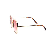 12 Pack: Gentle Oversized Minimalist Gold Metal Wholesale Sunglasses
