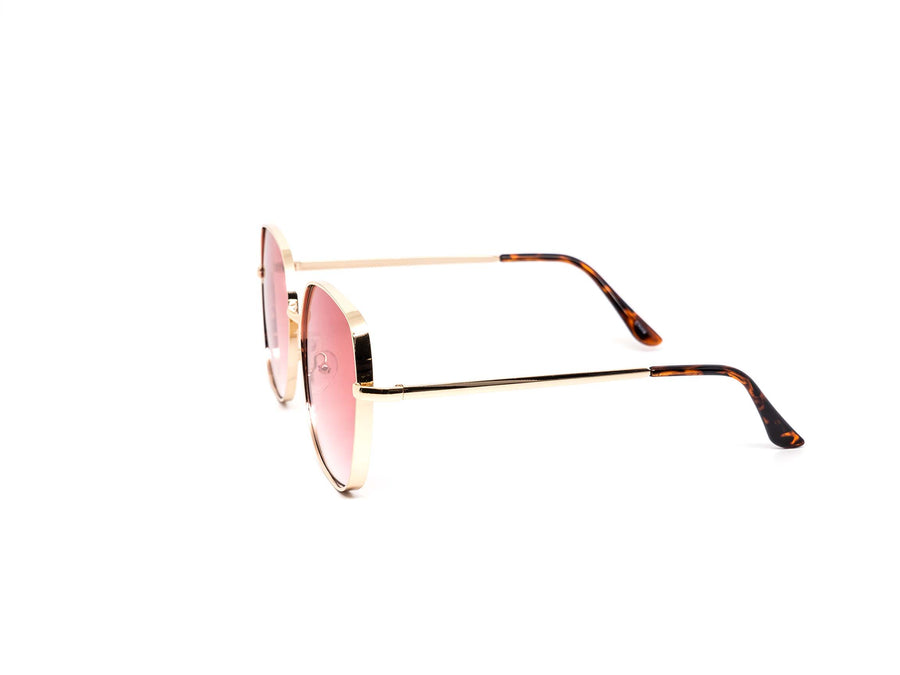 12 Pack: Gentle Oversized Minimalist Gold Metal Wholesale Sunglasses