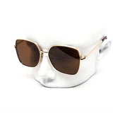12 Pack: Gentle Oversized Minimalist Gold Metal Wholesale Sunglasses