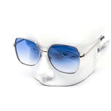 12 Pack: Gentle Oversized Minimalist Gold Metal Wholesale Sunglasses