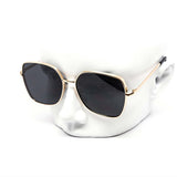 12 Pack: Gentle Oversized Minimalist Gold Metal Wholesale Sunglasses