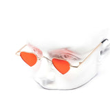 12 Pack: Mini Metal Heart Fashion Color Wholesale Sunglasses