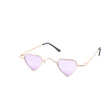 12 Pack: Mini Metal Heart Fashion Color Wholesale Sunglasses