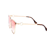 12 Pack: Chic Oversized Flat Metal Cateye Wholesale Sunglasses