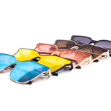 12 Pack: Chic Oversized Flat Metal Cateye Wholesale Sunglasses