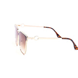 12 Pack: Chic Oversized Flat Metal Cateye Wholesale Sunglasses