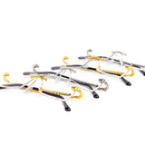 12 Pack: Rimless Miter-cut Serpent Metal Clear Wholesale Glasses