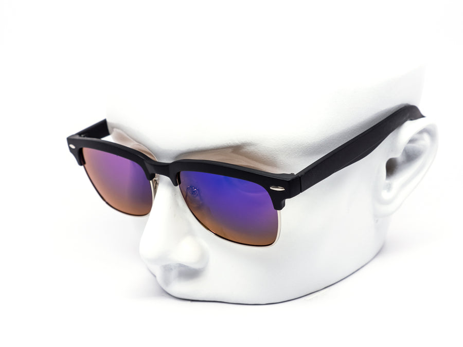 12 Pack: Classic Clubber Rectangular Mirror Wholesale Sunglasses