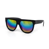 12 Pack: MVL Flat-top Color Mirror Wholesale Sunglasses