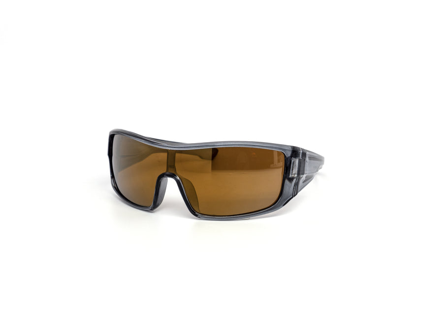 12 Pack: Oversized Full Wrap Burnt Mirror Wholesale Sunglasses