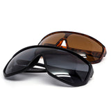 12 Pack: Oversized Shield Wrapper Flat-top Wholesale Sunglasses