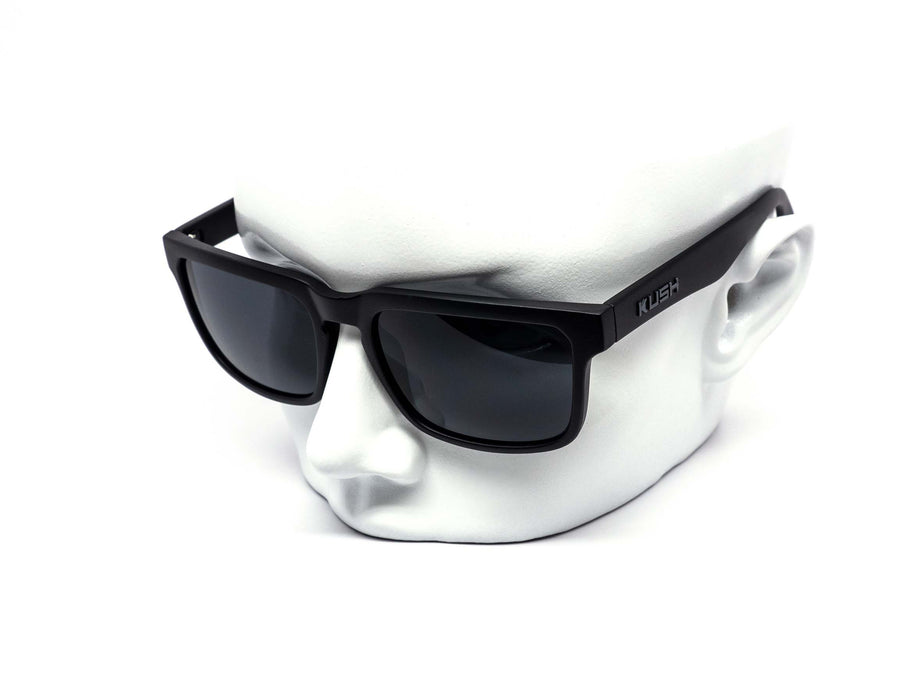 12 Pack: Kush All-black Matte Wholesale Sunglasses