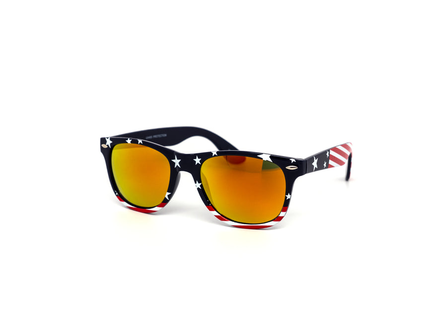 12 Pack: Star Spangled USA Color Mirror Wholesale Sunglasses