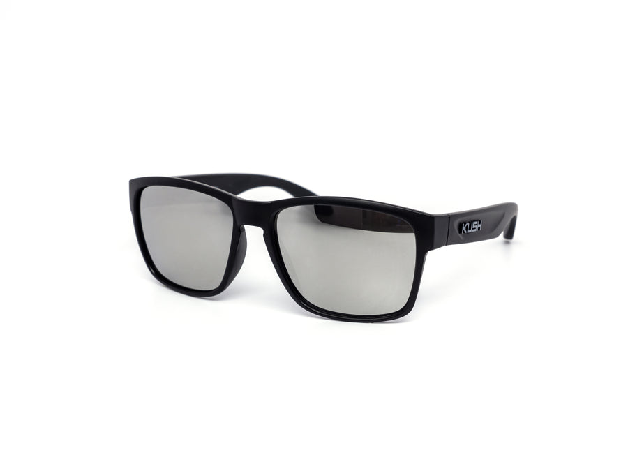 12 Pack: Classy Lifestyle Kush All-black Color Mirror Wholesale Sunglasses