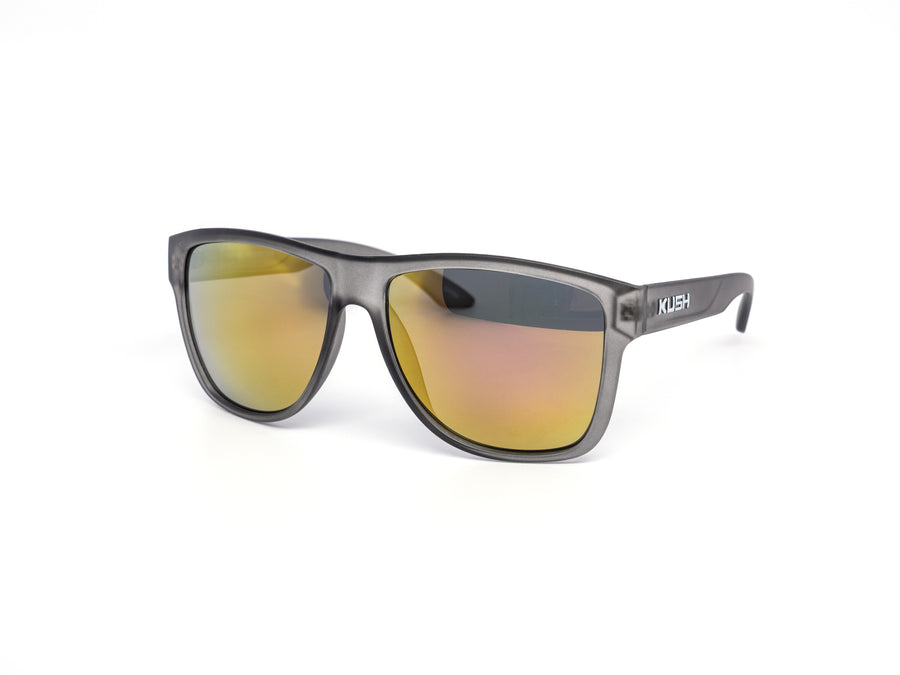 12 Pack: Kush Frost Grey Color Mirror Wholesale Sunglasses