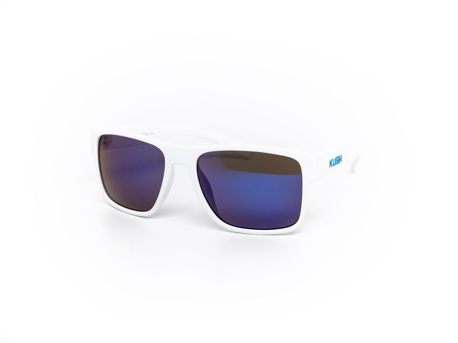12 Pack: Kush All-white Rebel Color Mirror Wholesale Sunglasses