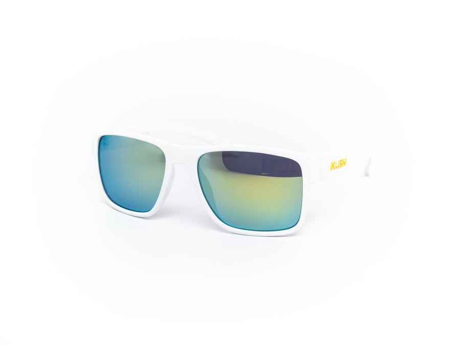 12 Pack: Kush All-white Rebel Color Mirror Wholesale Sunglasses