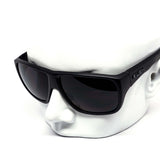 12 Pack: Matte Black Kush Thick Wrap-around Wholesale Sunglasses