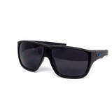 12 Pack: Matte Black Kush Thick Wrap-around Wholesale Sunglasses
