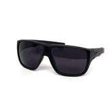 12 Pack: Matte Black Kush Thick Wrap-around Wholesale Sunglasses