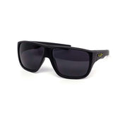 12 Pack: Matte Black Kush Thick Wrap-around Wholesale Sunglasses