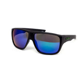 12 Pack: Matte Black Kush Mirror Wrap-around Wholesale Sunglasses