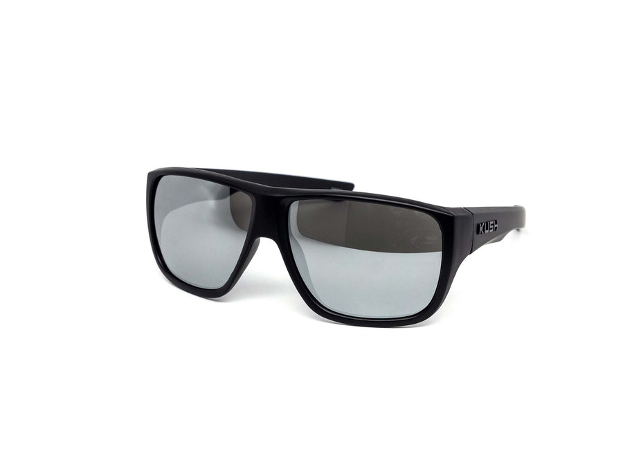 12 Pack: Matte Black Kush Mirror Wrap-around Wholesale Sunglasses