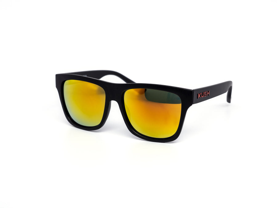 12 Pack: Kush Lifestyle All-black Color Mirror Wholesale Sunglasses