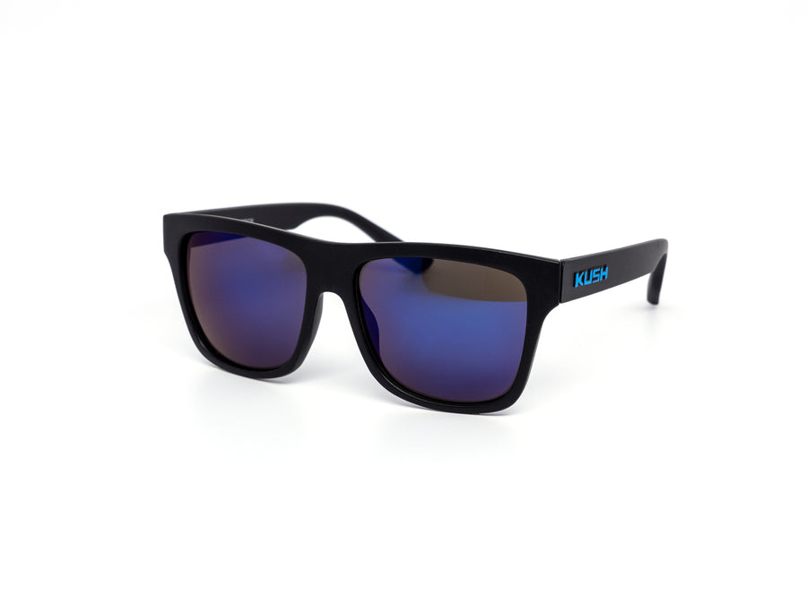 12 Pack: Kush Lifestyle All-black Color Mirror Wholesale Sunglasses