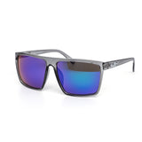 12 Pack: Kush Grey Translucent Light Frame Lifestyle Color Mirror Wholesale Sunglasses