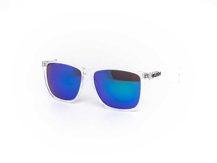 12 Pack: Kush All-clear Modern Rebel Color Mirror Wholesale Sunglasses