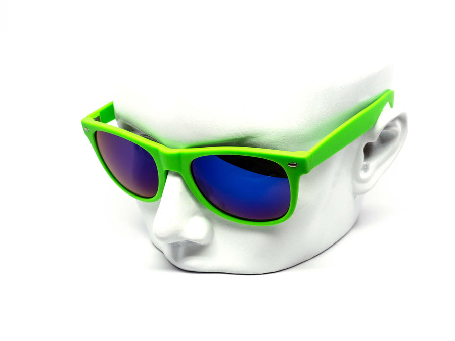 12 Pack: Maddox Premium Soft Touch Neon Mirror Wholesale Sunglasses