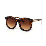 12 Pack: Stylish Thick Circular Gradient Gold Accent Wholesale Sunglasses