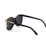 12 Pack: Stylish Thick Circular Gradient Gold Accent Wholesale Sunglasses