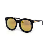 12 Pack: Stylish Thick Circular Color Mirror Wholesale Sunglasses