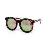 12 Pack: Stylish Thick Circular Color Mirror Wholesale Sunglasses