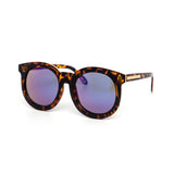 12 Pack: Stylish Thick Circular Color Mirror Wholesale Sunglasses