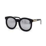 12 Pack: Stylish Thick Circular Color Mirror Wholesale Sunglasses